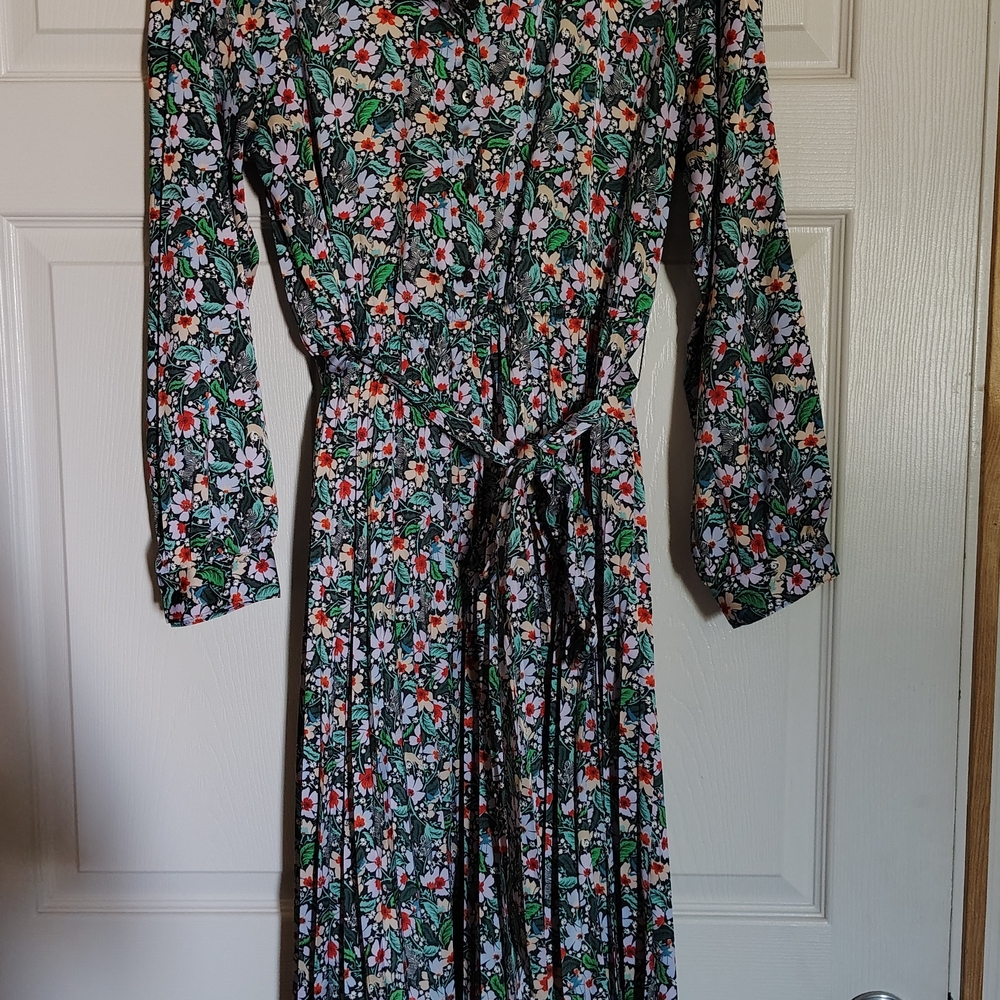 Floral Black and Green Men's Shirt